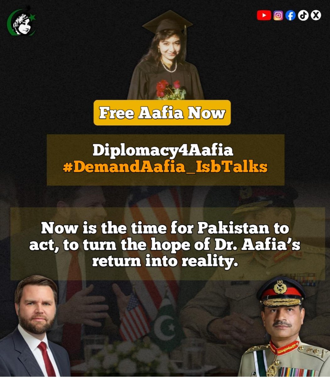 laughingbird_4's tweet photo. Let history remember these talks as the day Dr. Aafia returned home.
Diplomacy4Aafia
Field Marshal Bring Aafia back
#DemandAafia_IsbTalks
Fati https://t.co/ZxDNLL8mGv