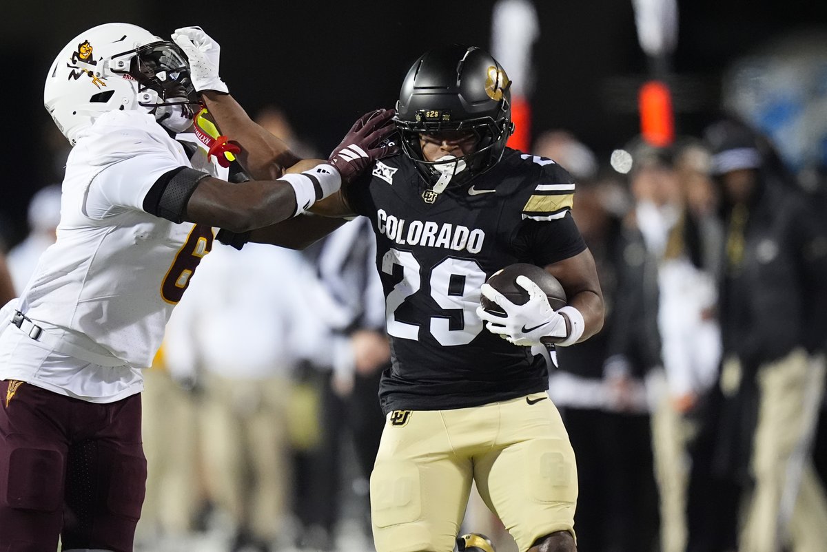 ScottProcter_'s tweet photo. My biggest takeaway from the (very short) open portion of today’s Colorado spring practice: 

Micah Welch’s burst/acceleration is on a different level this year 👀 https://t.co/YuzsRWTrQD