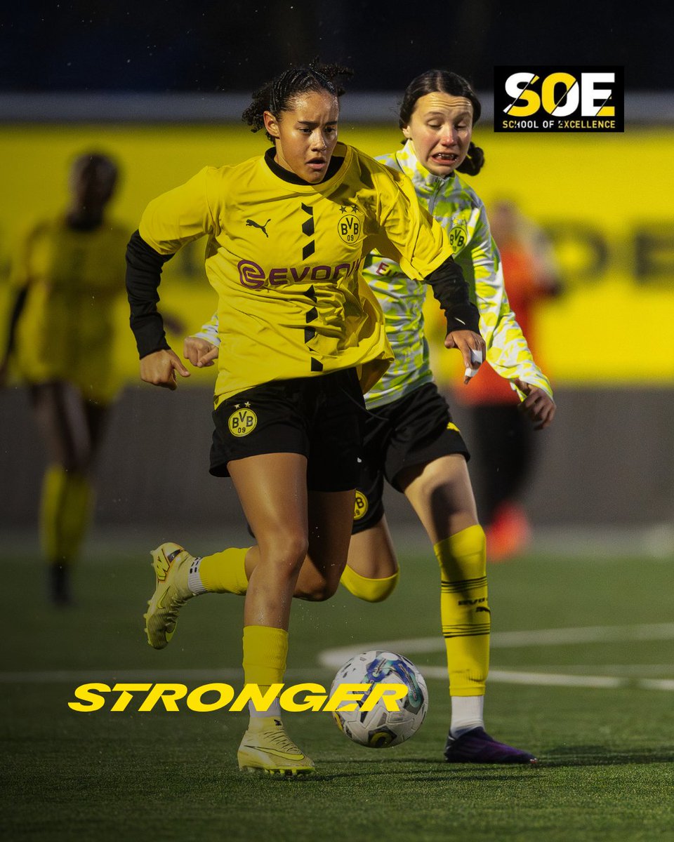 bvbiaa's tweet photo. Stronger. Faster. More physical.
The girls game is evolving, and so are our players. 🖤💛⚽
#BVB #BVBIA #TheBVBWay #HerGame #BVBIAFrauen https://t.co/HKtSYyQpRW