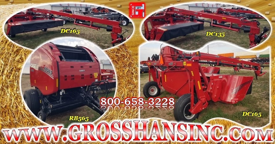 HAY ↓↓↓↓↓↓↓↓↓↓↓↓↓↓↓ CHECK IT! 🙂

RAKES OUT THERE IN INVENTORY TOO!

grosshansinc.com

#CaseIH #Case #International 
#hay2026 #baler #discmower
#farm #farming #farmer