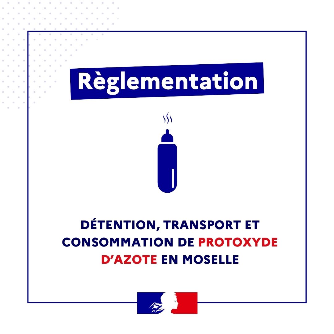 Image de Préfet de la Moselle - #sécurité I La détention, le transport et la consommation de protoxyde d'azote interdits par arrêté 