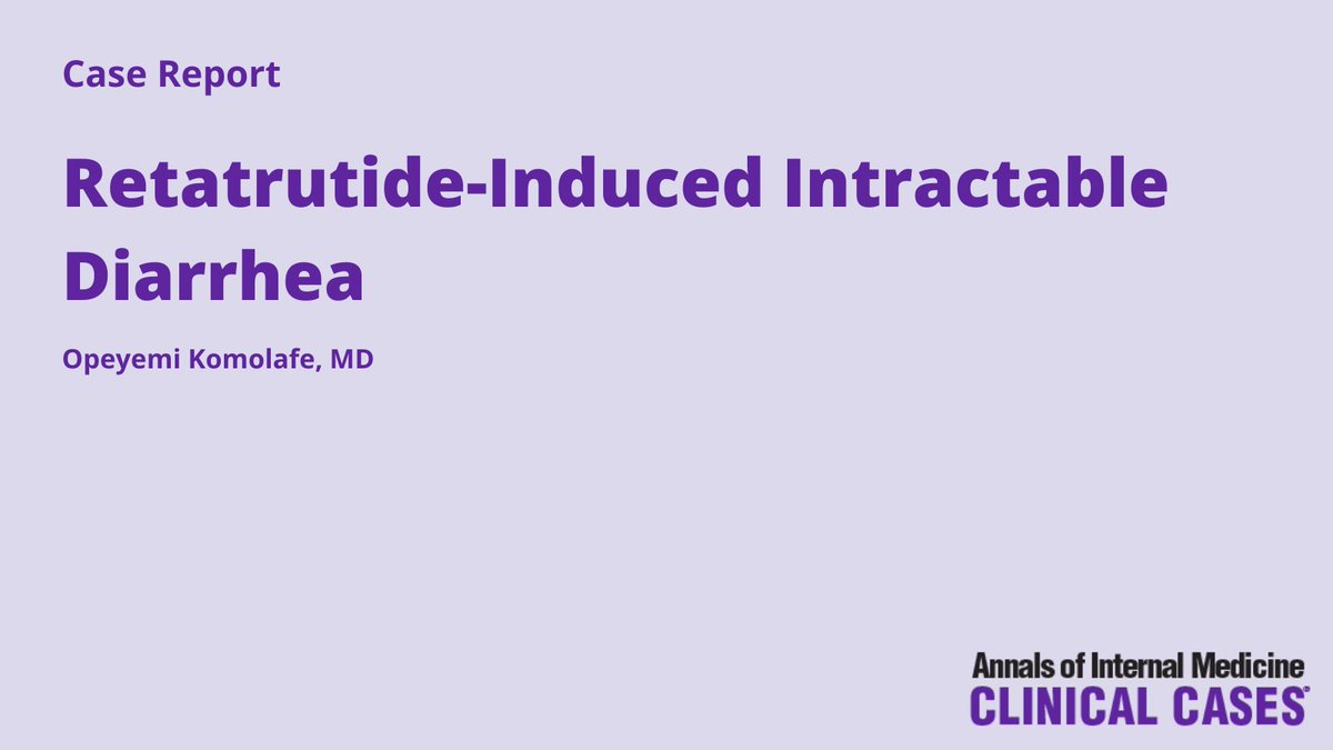 Annals of Internal Medicine: Clinical Cases tweet media