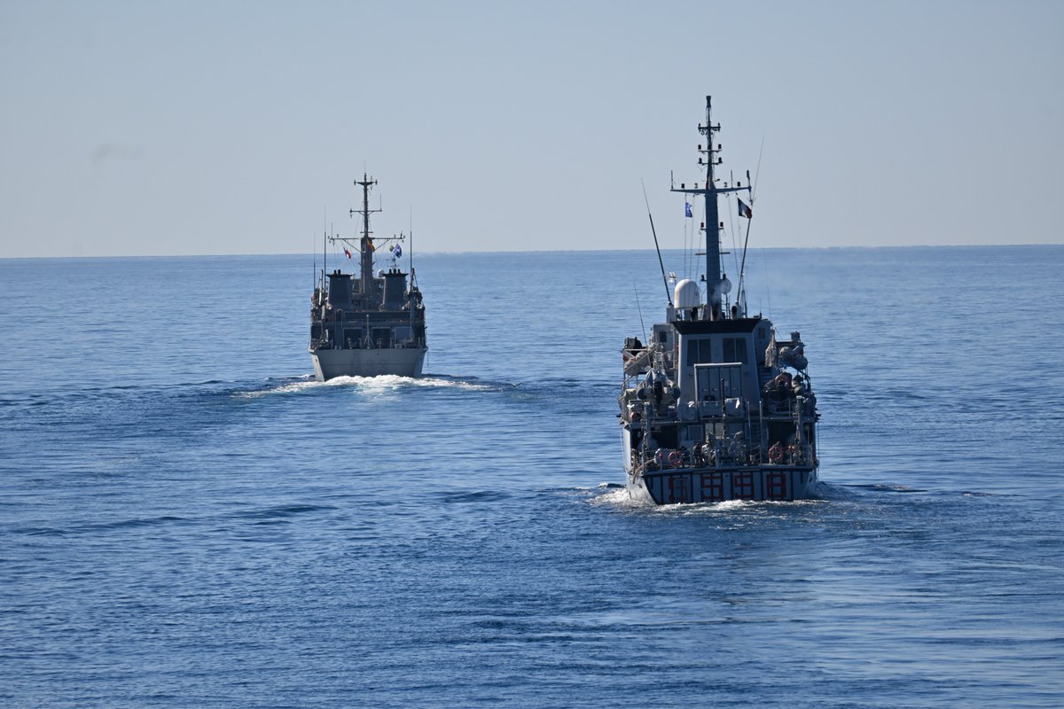 NATO_MARCOM's tweet image. #SNMCMG2 completed a port visit in Toulon 🇫🇷, strengthening cooperation and interoperability with the French Navy.

Now back at sea, continuing operational tasks. #WeAreNATO