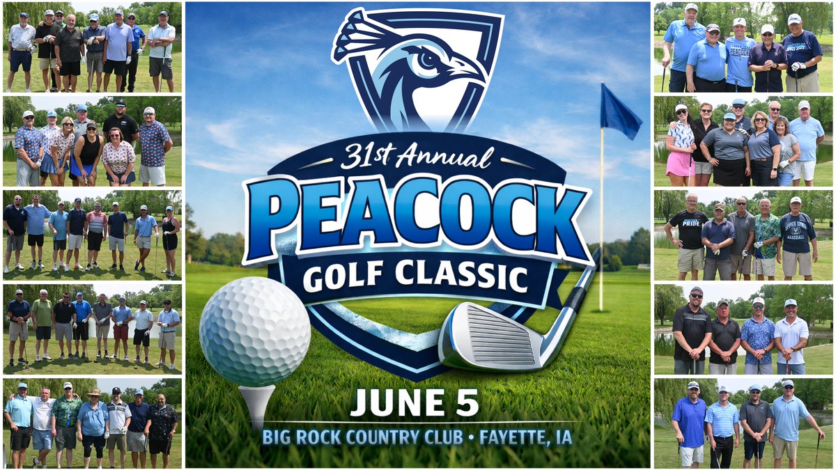 UIUPeacocks.com/PeacockClassic…
🦚The 31st Annual Peacock Golf Classic is June 5 at Big Rock Country Club!
⛳️Breakfast, prizes, and a day supporting Peacock student-athletes.
▶️Learn more, Register &amp; Sponsor: UIUPeacocks.com/PeacockClassic…
#FeathersUp