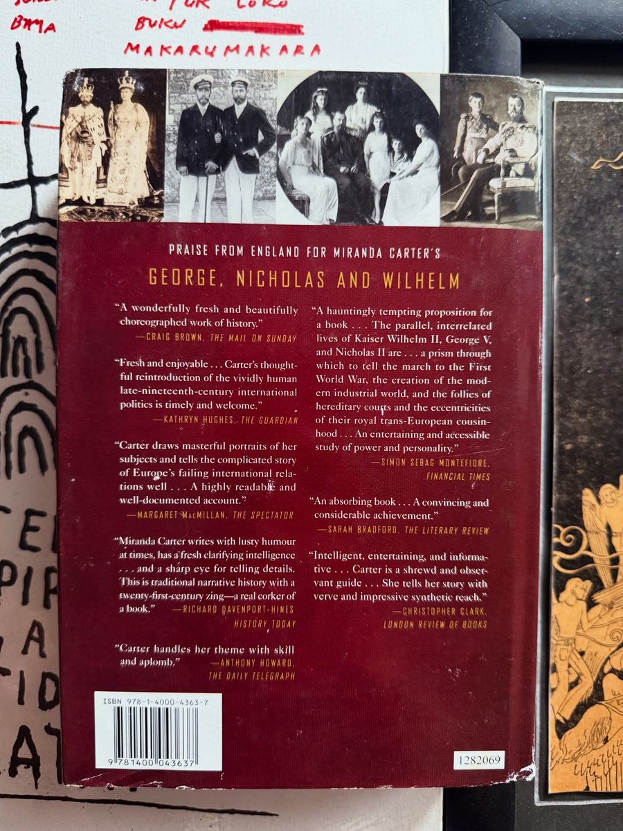 MakaruMakara's tweet photo. George, Nicholas and Wilhem 

Three Royal Cousins and the Road to World War I 
Miranda Carter 
Knopf, 2010 
500 Pages 
Rp. 200.000 https://t.co/nVsAaOF9CH