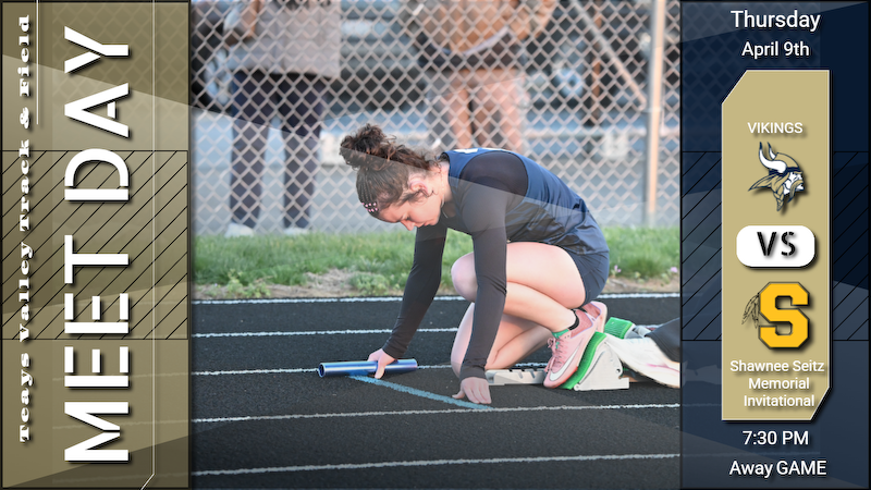 TV_Athletics's tweet photo. Teays Valley Track &amp; Field heads to Springfield Shawnee HS for the Shawnee Seitz Memorial Invitational. GOOD LUCK VIKINGS! https://t.co/xR26iKheoz