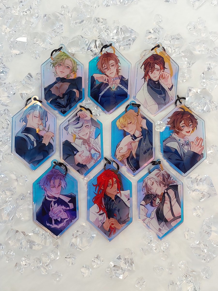 yureith_69's tweet photo. A bit of fan merch~ I decided to celebrate the game's anniversary with everyone who loves it as much as I do by making keychains and collectible cards.

P.S. Unfortunately, I'm not able to ship this merch internationally, but happy to at least share it with you here~
#NUCarnival https://t.co/N1sTfSCkJk