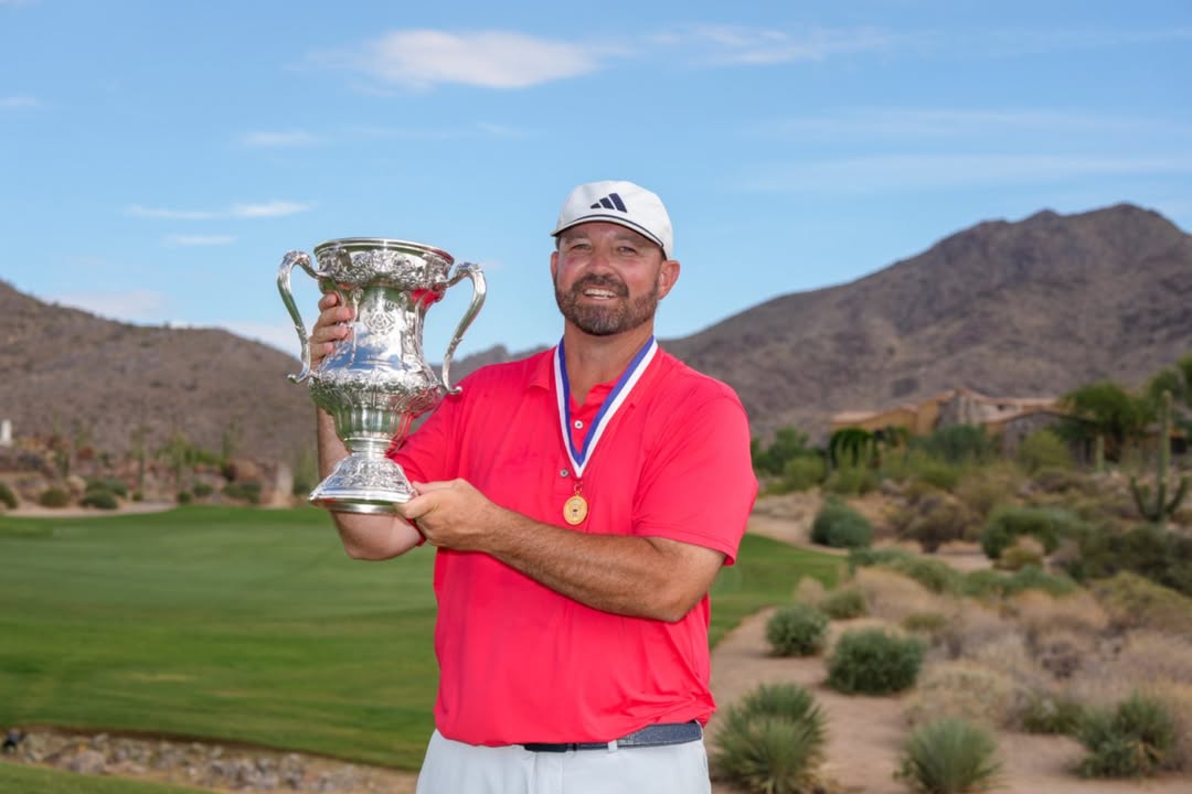 IllinoisStateU's tweet photo. From Redbird basketball courts to Augusta National, Brandon Holtz '10 is taking Bloomington-Normal to one of golf's biggest stages. The Business ISU alum and former Illinois State Men's Basketball player earned his invitation to the 2026 Masters Tournament with a U.S. Mid-Amateur title last September, and this week, he tees it up at Augusta. We'll be cheering loudly from Normal this week. 👏 » https://t.co/kE3Rtu3Kj5
