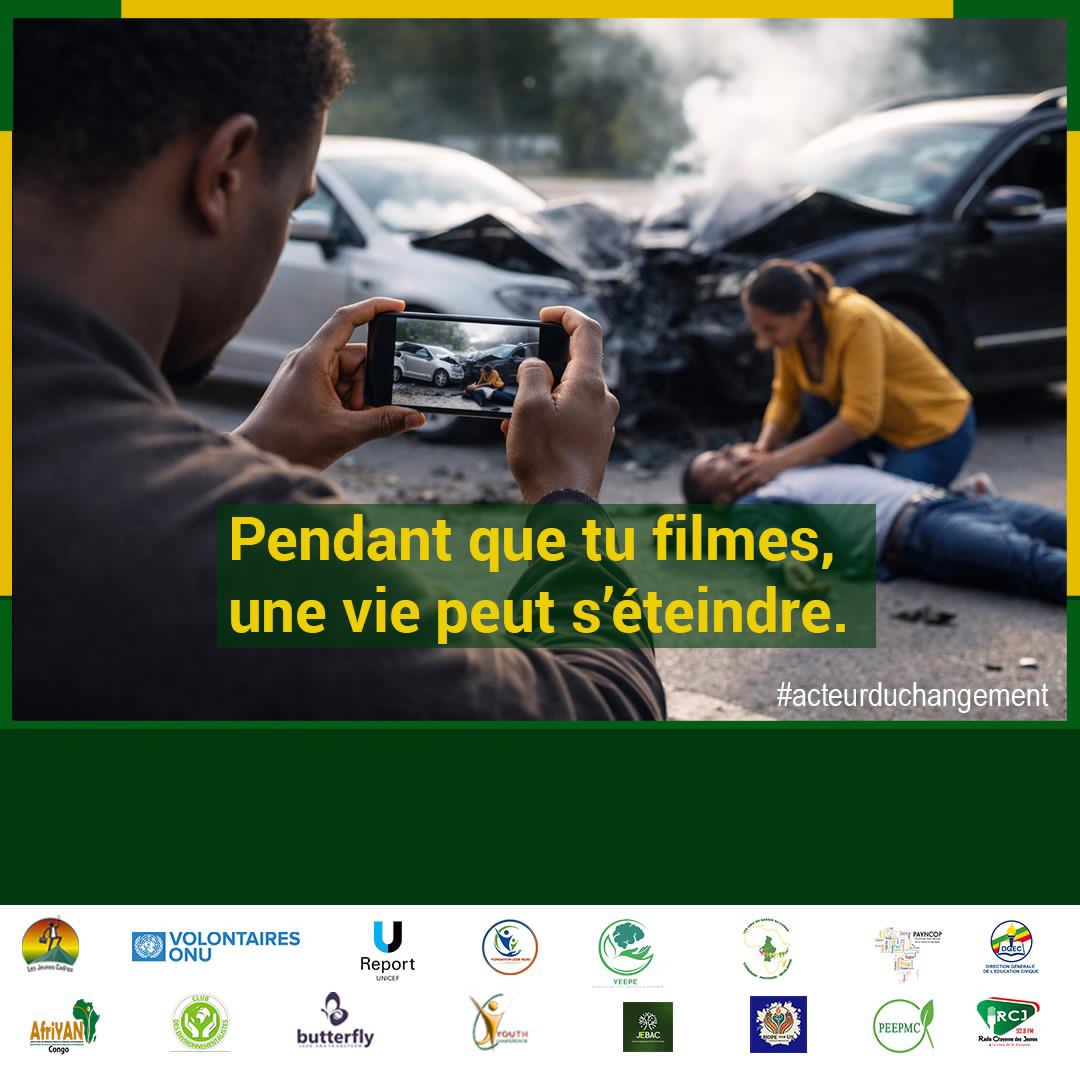 Triix_Mood's tweet photo. 📱 Filmer ne sauve pas. Agir, oui.

Chaque seconde compte : pendant que tu publies, quelqu’un peut avoir besoin d’aide.
Avant de sortir ton téléphone, pense à intervenir ou à alerter. 🚨

#JeunesCadres #EngagementCitoyen #ActeurDuChangement https://t.co/UH8nhJwFoe