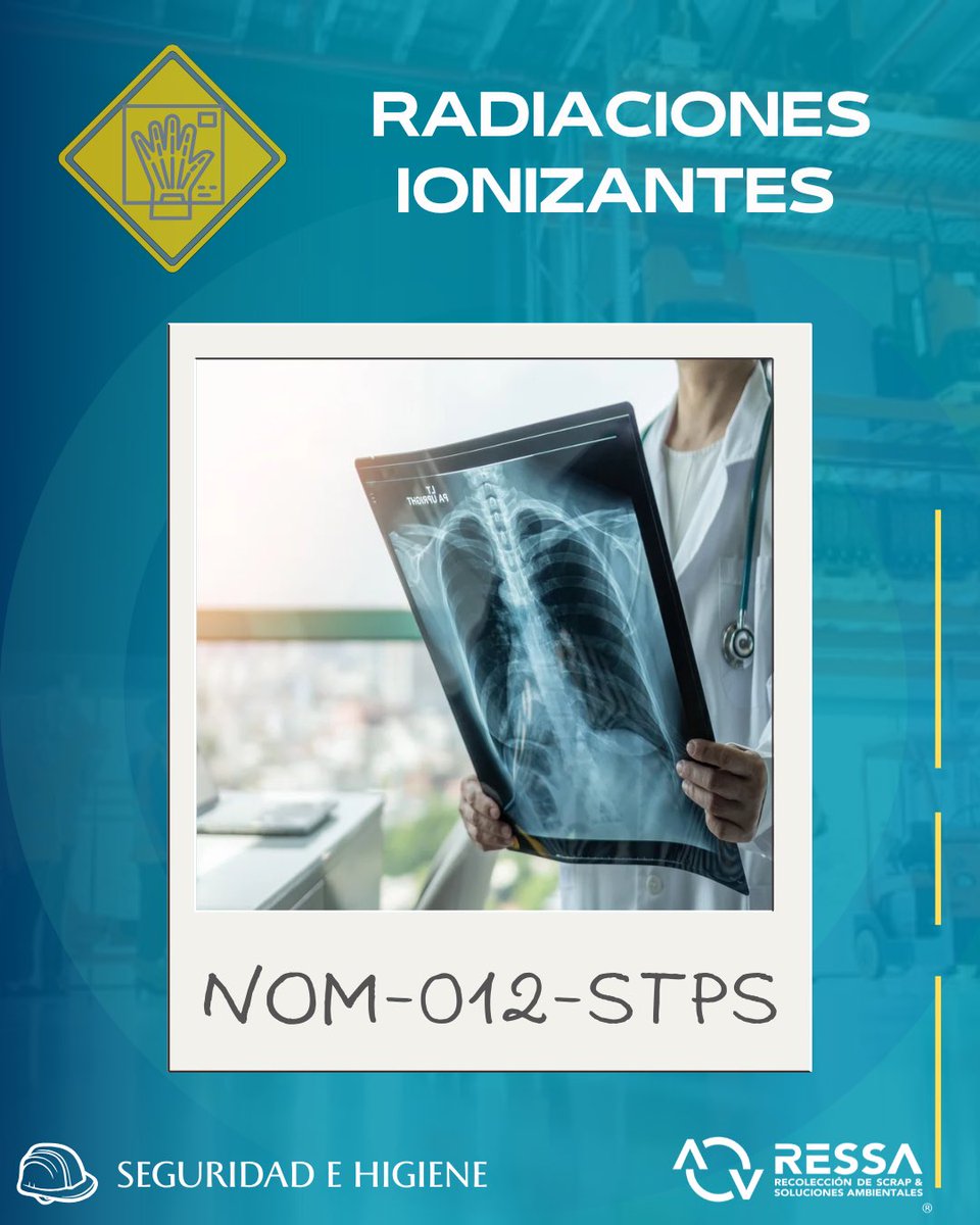 RESSA_ags's tweet photo. Hoy día 5 y último de conocer los Estudios de Higiene Industrial.

Existen las Radiaciones Ionizantes y las No Ionizantes, y para ambas, se deben de realizar los estudios necesarios. https://t.co/cOxy0fae8k