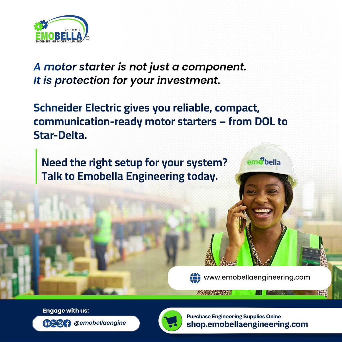 emobellaengine's tweet photo. A motor starter controls start, stop, and safe operation. It’s the control point of your whole system.

#emobellaengineering  #schneider https://t.co/ysE1zwMGIC