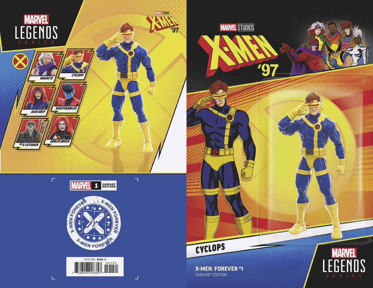 X-Men Forever #1 - X-Men '97 Cyclops Action Figure Variant cover