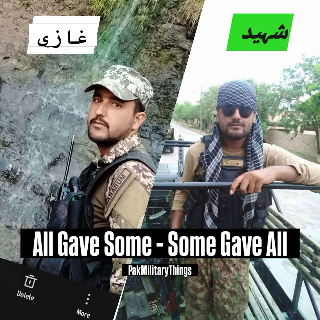 PakMilitary132's tweet image. ایک طرف بھائی شہید ہوا اور دوسری طرف چھوٹا بھائی مبارک شاہ اپنے وطن کے حاطر پاکستان کی حاطر وزیرستان میں دشمن کے سامنے کھڑا ہے 

اس کی وجہ سے اپنے شہید بھائی کی جنازہ میں شریک نہ ہوسکے

#Pakarmy #pmt #ispr #Lahuukiroshni