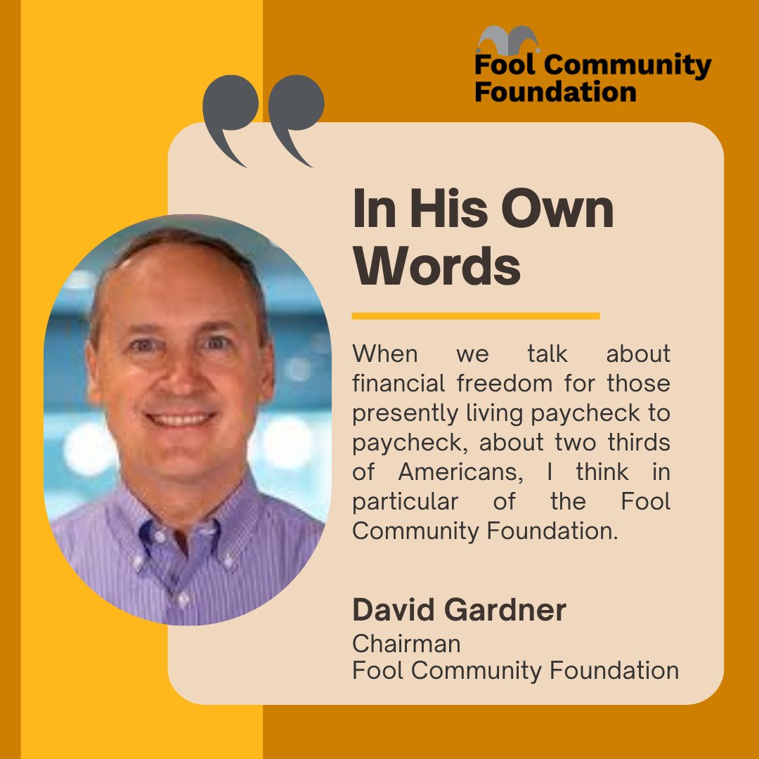 Fool Community Foundation tweet media