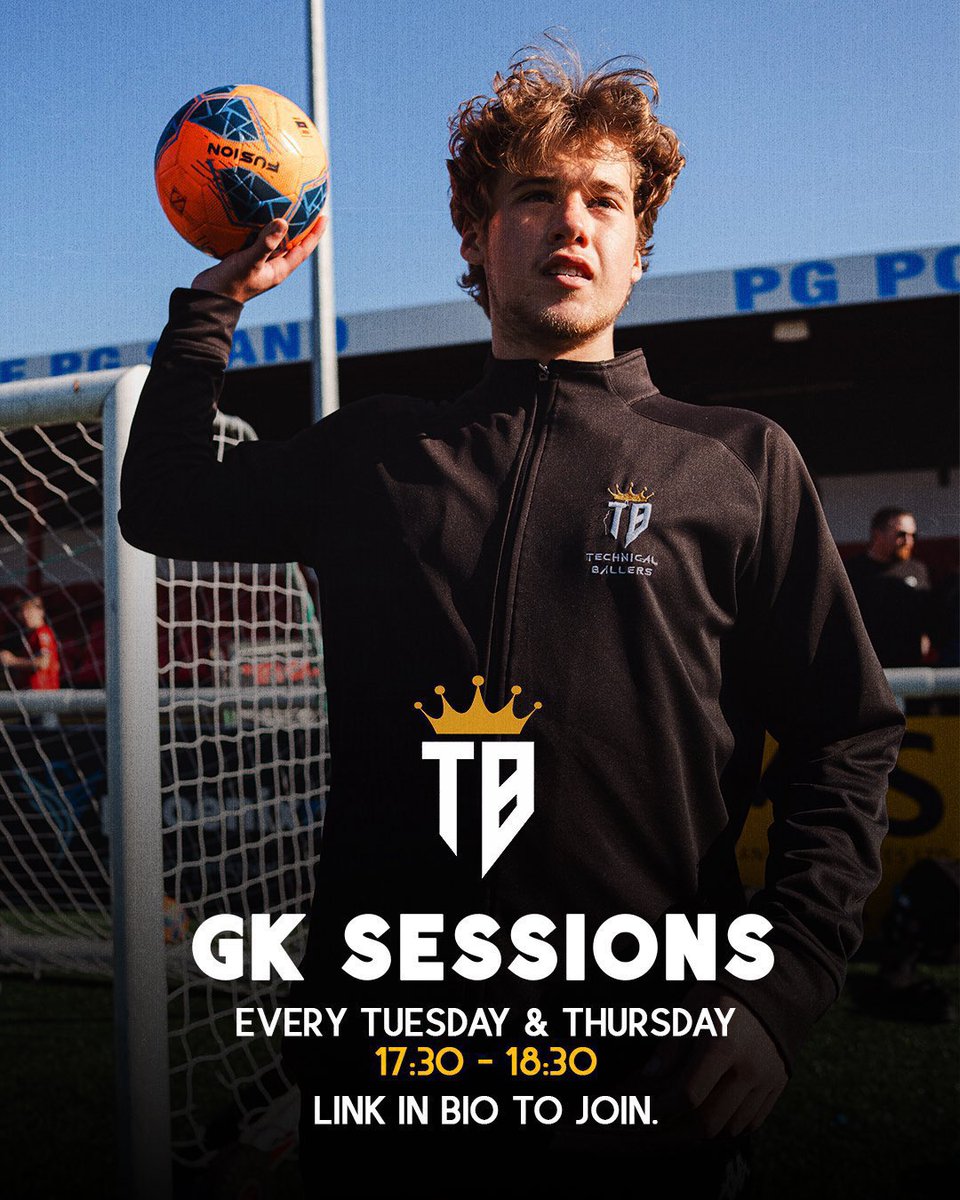 TechnicalBaller's tweet photo. Our popular GK sessions are available every Tuesday and Thursday! 🧤

📌 Youth Phase: Age 7-11
📌 Foundation Phase: Age 12-16
📌 5:30pm-6:30pm 

Level up your game with us! 

SIGN UP 👉 https://t.co/nrMqUQG98x https://t.co/AYUigb7k7C