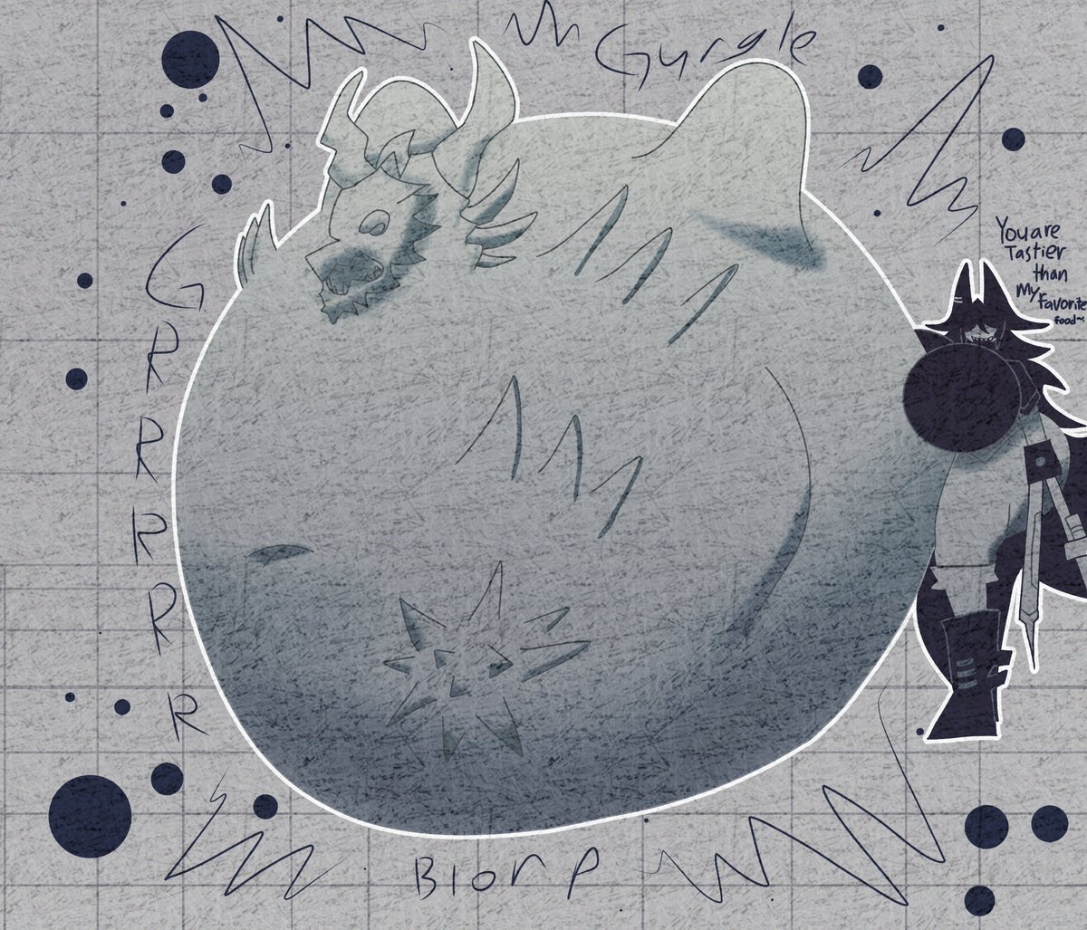 DominatorSturm's tweet photo. Cw // Vore (Reuploaded)
     
Miss circle.

#vore https://t.co/LkovreSVkD