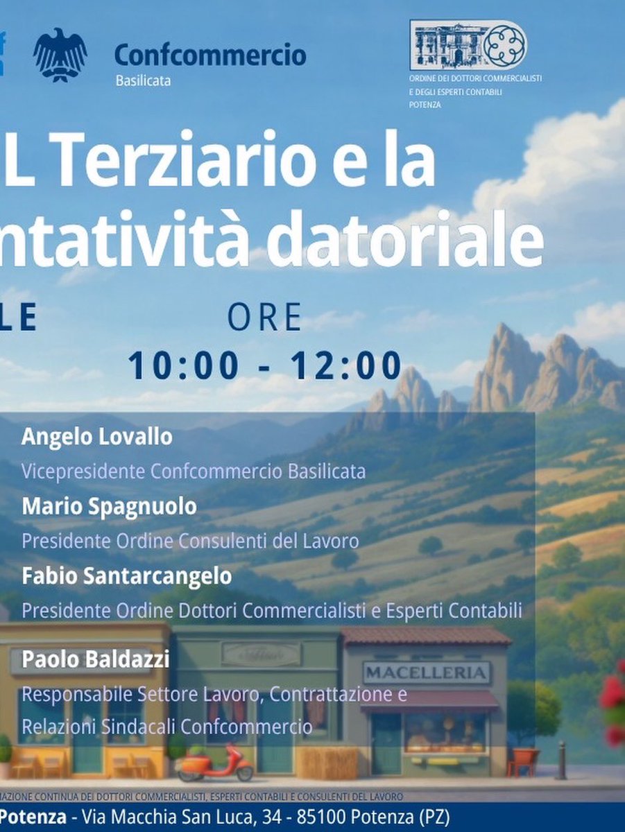 baldazzi75's tweet photo. Interessante convegno a beneficio dei professionisti accreditati c/o #ConfcommercioBasilicata sulla contrattazione collettiva di settore. https://t.co/FApruc85B9