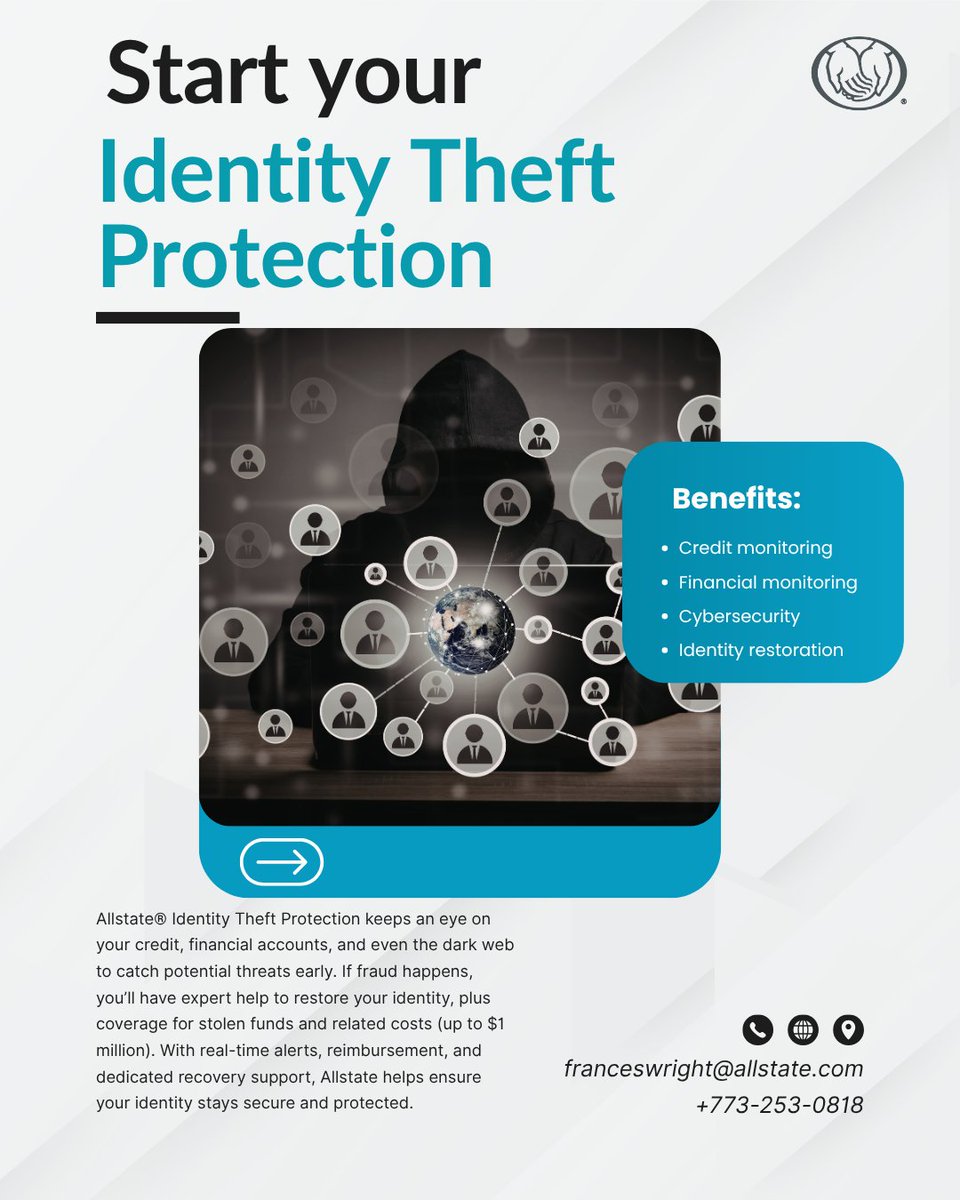 MarynSidney's tweet image. Identity theft can happen when you least expect it—but protecting yourself starts today. 🔐

Start your identity theft protection now—because your future is worth protecting.

📞 Call/Text: 773-253-0818 for a free quote today!

#IdentityProtection #StaySecure #InsuranceMatters