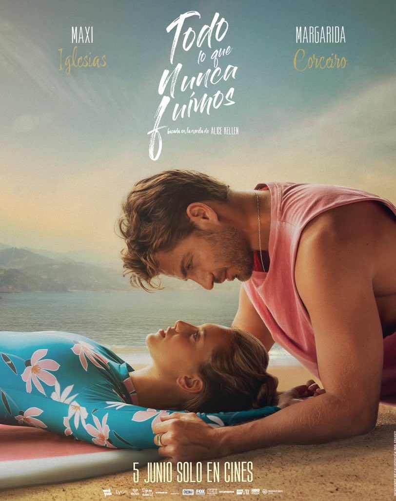 Jess_Swiftiee's tweet photo. Primer póster oficial de la adaptación de “Todo lo que nunca fuimos” de #AliceKellen.
Protagonizada por Maxi Iglesias, Margarida Corceiro y Sebastián Zurita.
Estreno el 5 de junio . https://t.co/msLCLWy8MR