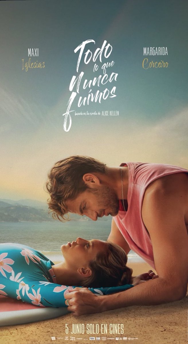 Jess_Swiftiee's tweet photo. Primer póster oficial de la adaptación de “Todo lo que nunca fuimos” de #AliceKellen.
Protagonizada por Maxi Iglesias, Margarida Corceiro y Sebastián Zurita.
Estreno el 5 de junio . https://t.co/msLCLWy8MR