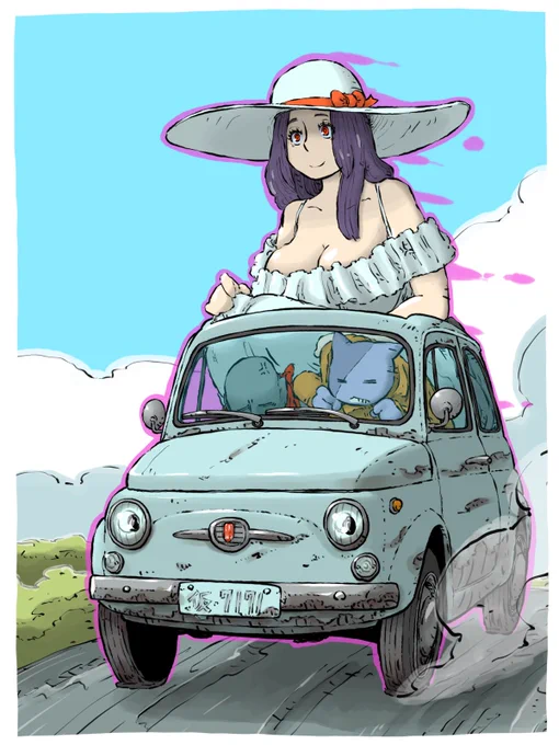 #無言で帽子をかぶったイラストを貼る見た人も貼る