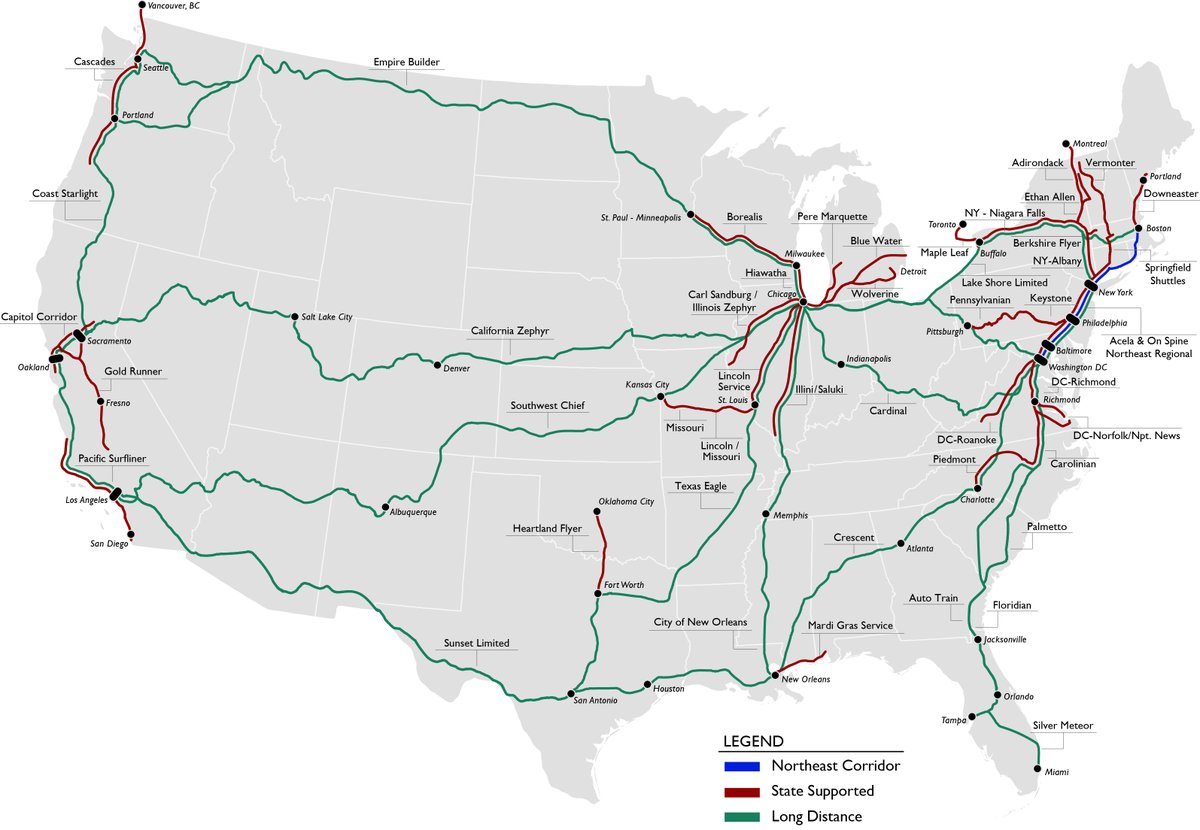 USDOTFRA's tweet photo. 🚆Train data alert!
FRA published its quarterly report on intercity passenger train performance, covering October-December 2025. This report provides data on Amtrak passenger train operations, including the first full quarter of data from the new Mardi Gras service.
https://t.co/Bhbbz6cbym