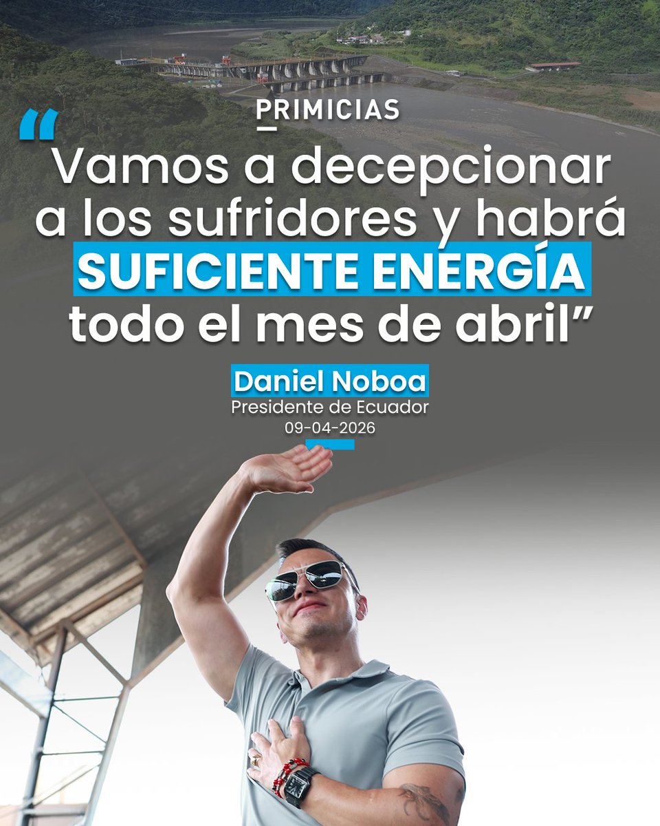 Gracias mi presi por garantizar que no habrá cortes en lo que queda de abril. 

El resto del año no sabe.