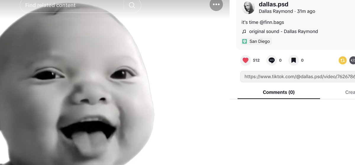 GabiandAldo's tweet photo. EsCKYAAVDThhyXzPEaQpM1VMWkJSngxiV5pzHep5BAGS  $aibaby     

 Finn will buy soon he also follow   the guy on tik tok and the guy put link in bio and made a post tagging Finn     

 $chicky $triplet $punch https://t.co/ZiEPqpZyIO
