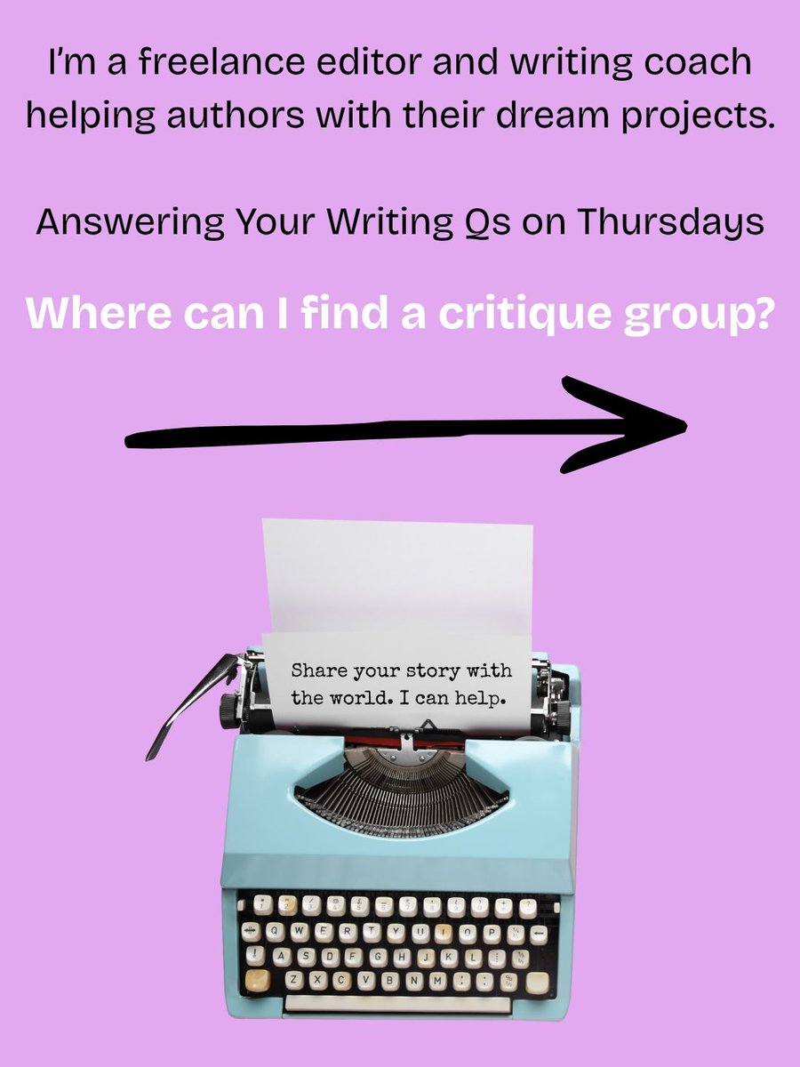 christinevz's tweet photo. Writers - This week’s post is about HOW to find a critique group.

More free tips can be found on my website https://t.co/btSfVL1ibu.

#amwriting #writingcommunity #authors #writingtips #writinglife #writingtipsonthursdays #writerslife #amquerying #writers #critiquegroup #books https://t.co/ePXUCqRbGg