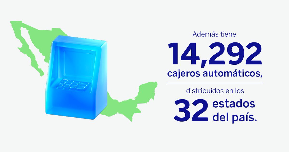 Así es como #BBVA se mantiene siempre cerca de ti, sin importar en qué parte del país te encuentres. ✨
#compromisoBBVA #BBVAMéxico