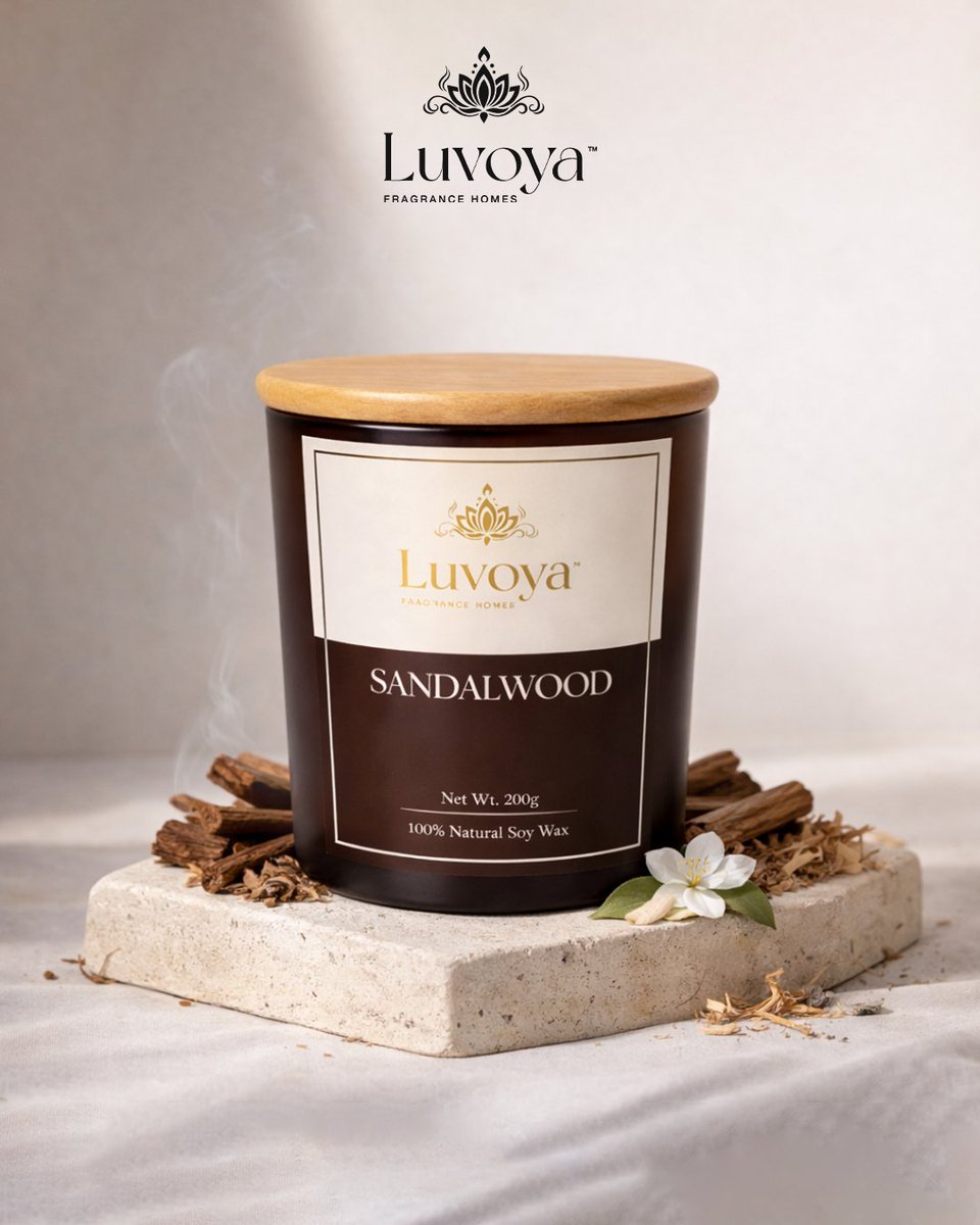 luvoyafragrance's tweet image. Warm. Woody. Serene. 🤎
A fragrance that brings calm to your everyday.
#Luvoya #Sandalwood #CalmLiving #LuxuryCandle #WoodyFragrance #PeacefulVibes #HomeAmbience #luvoyafragrancehomes
