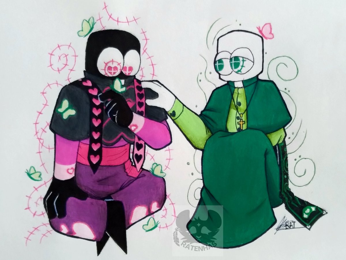 Is it okay to draw the two of them together? lol💕💚
#reimaginedfaith #reimaginedfanart