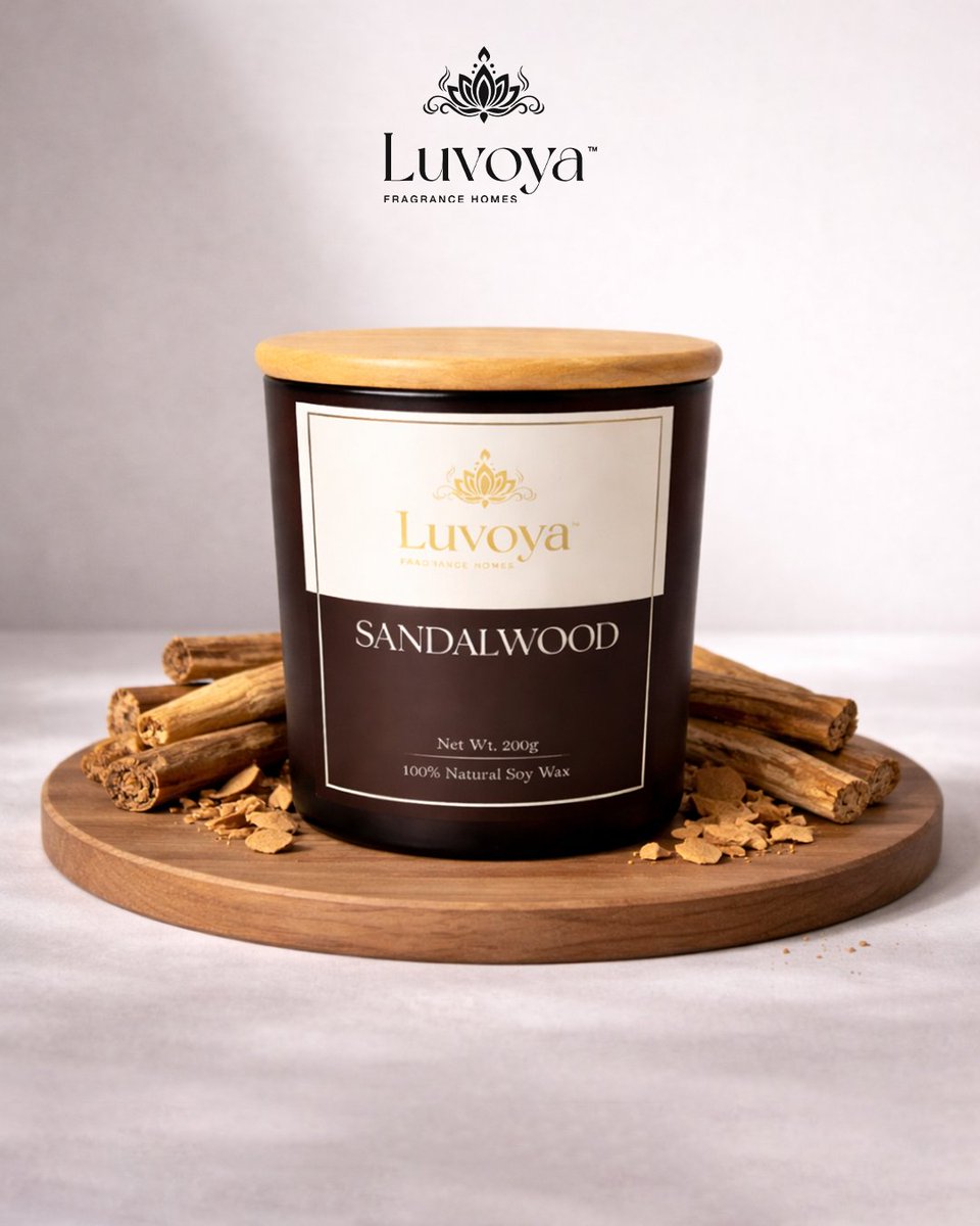 luvoyafragrance's tweet image. Warm. Woody. Serene. 🤎
A fragrance that brings calm to your everyday.
#Luvoya #Sandalwood #CalmLiving #LuxuryCandle #WoodyFragrance #PeacefulVibes #HomeAmbience #luvoyafragrancehomes