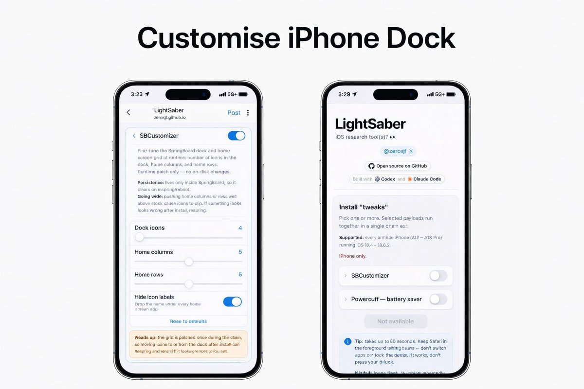 Iphone Springboard Customization iPhone customization just broke limits. 7 apps in the dock. No ...