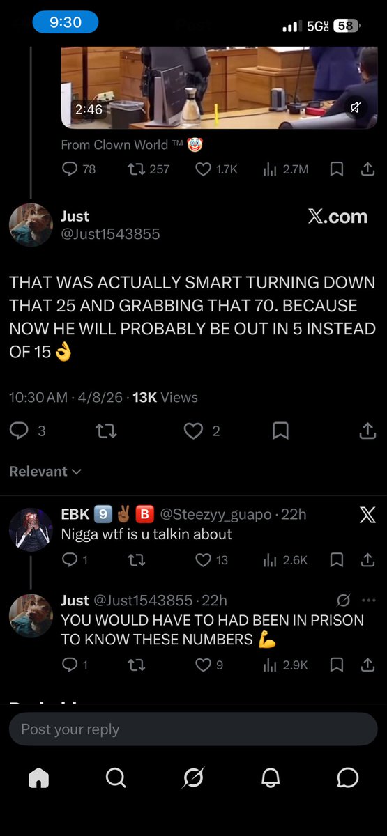tacoisman's tweet photo. @IAmLilRico My favorite interaction under this post 😭 https://t.co/sufsRCHlkJ
