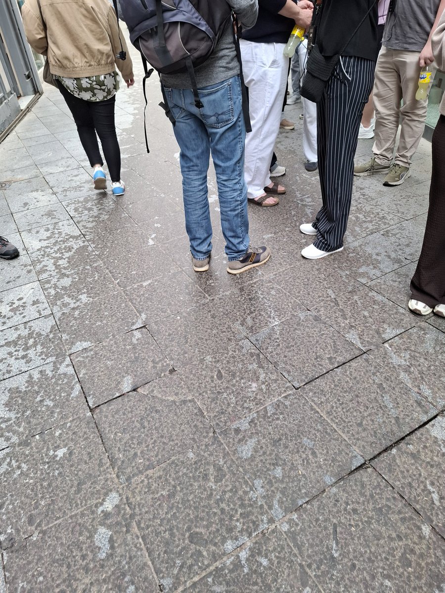 Mañana de jueves 9 de abril en la CALLE FRANCOS. La SEVILLA HIPERTURISTIFICADA, HIPERBARIFICADA, SUCÍSIMA Y SIN LEY DE JOSÉ LUIS SANZ. No falta ni la🦒. Pasen y vean! Con ciudado, no resbalen.