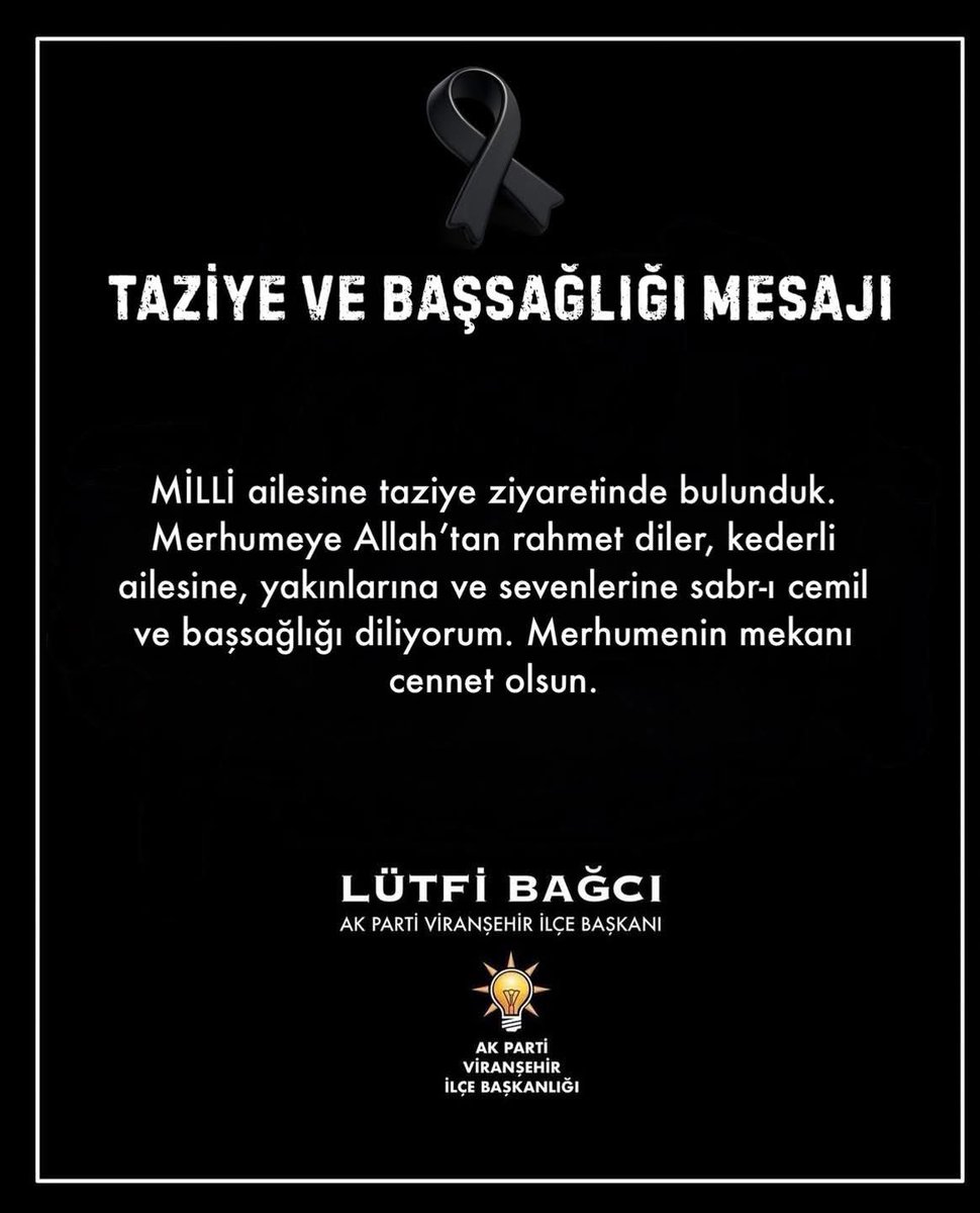 AK PARTİ VİRANŞEHİR tweet media