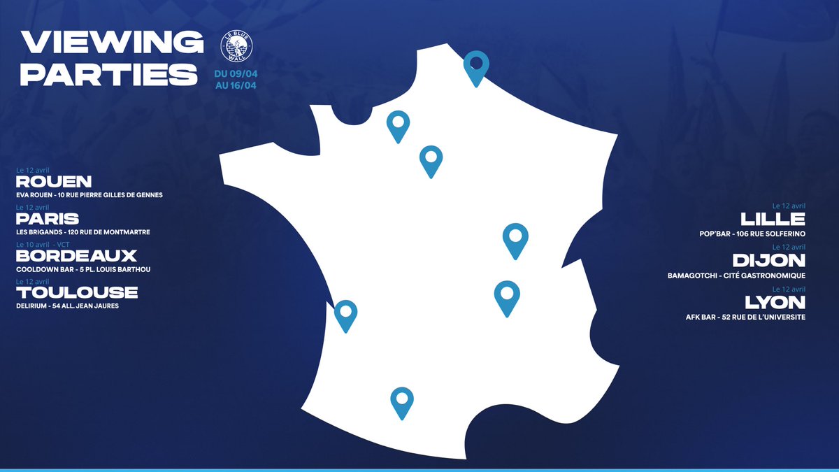 Après 2 semaines de pause, la LEC reprend ce dimanche 😎

Un match contre M8 en VCT s’est glissé vendredi aussi 👀

RDV dans votre ville pour encourager les joueurs ! 💙

#KCWIN #KCORP