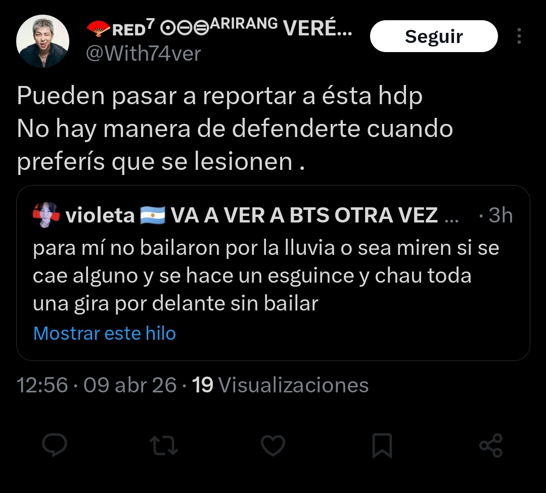 violeta 🇦🇷 VA A VER A BTS OTRA VEZ tweet media