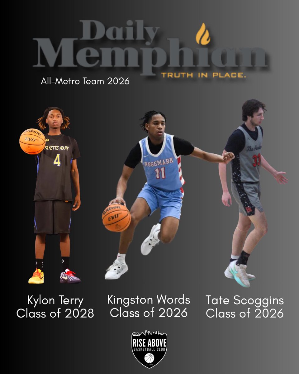 RiseAboveBC's tweet photo. Shoutout to all of #TeamRiseAbove that received The Daily Memphian All-Metro Team honors!

#RABC⬆️ https://t.co/pNolDK2mJY