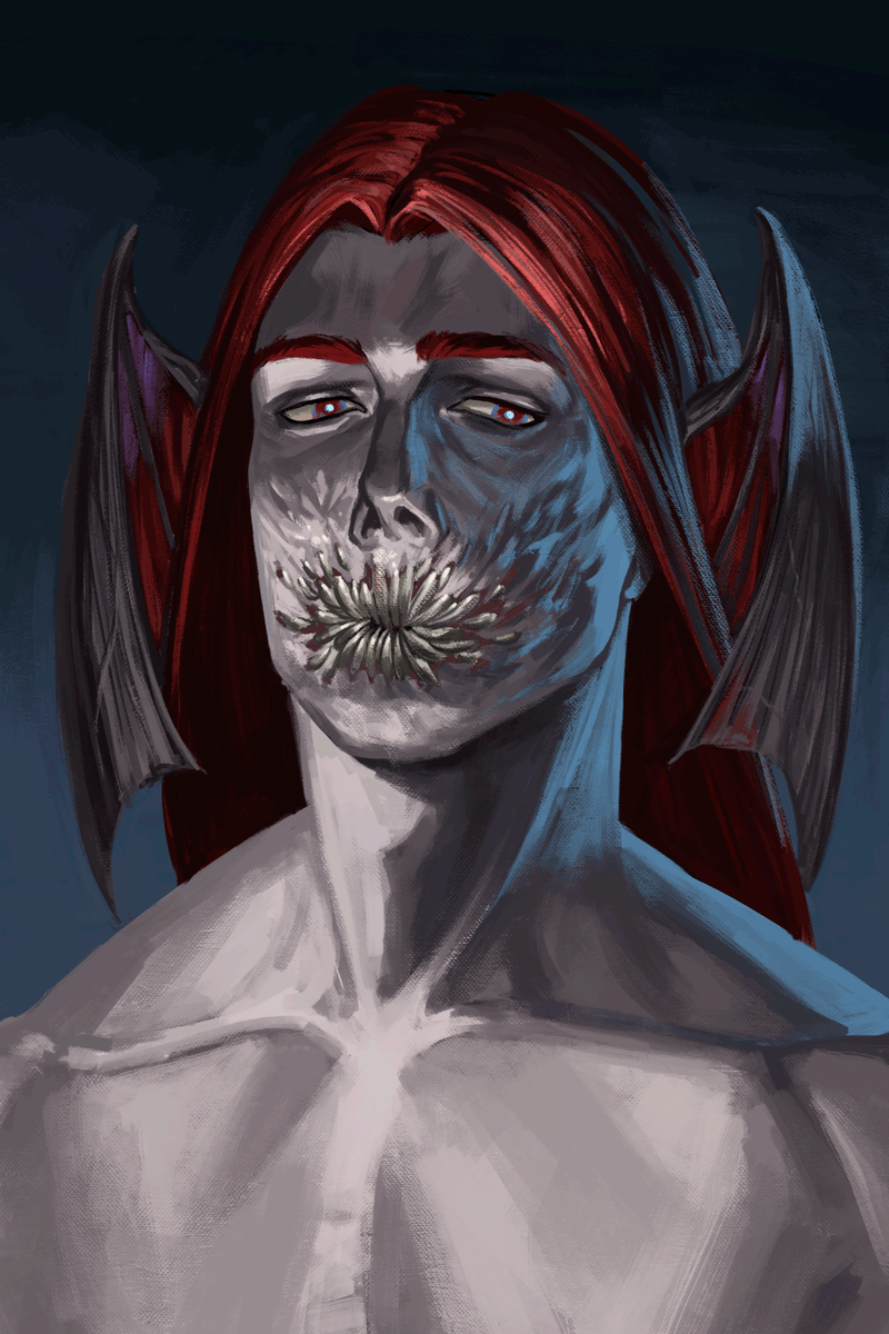 AngelIskra's tweet photo. #commission 
#digitalart 
#portrait
#horror https://t.co/KaYSxag679