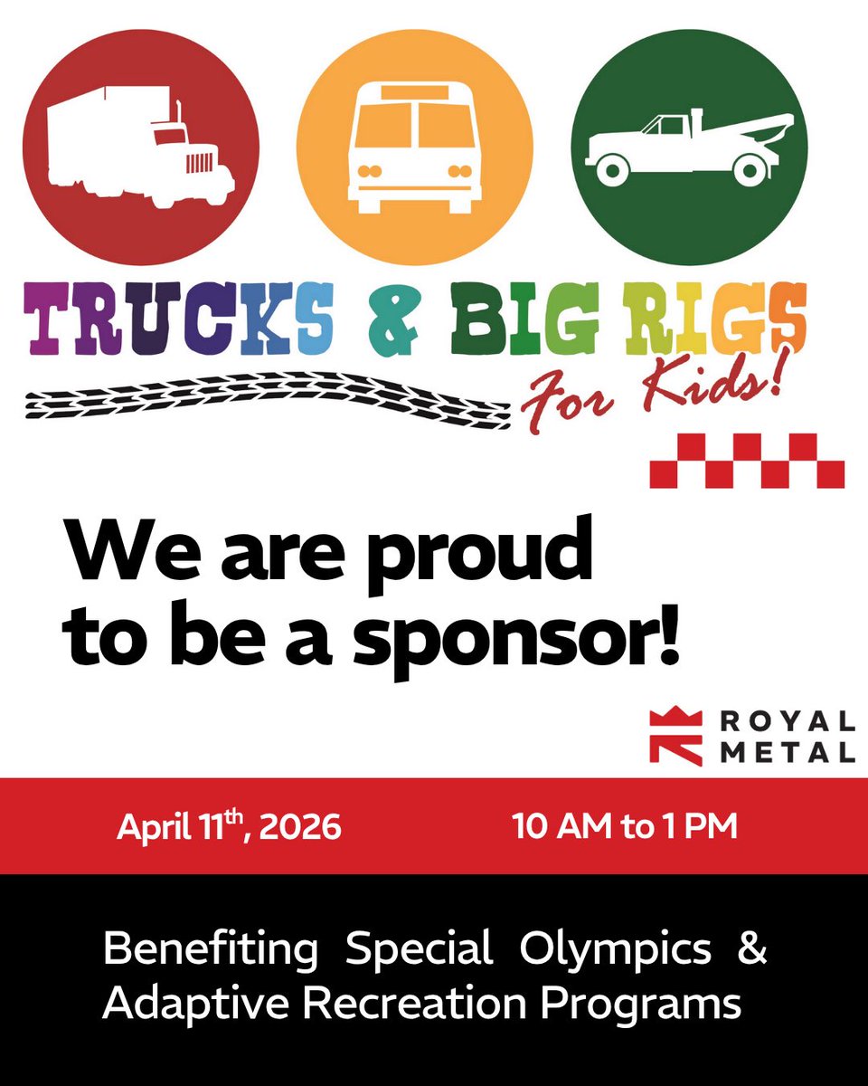 Big trucks. Big fun. Big impact. 🚛

We are excited to be a sponsor of Trucks &amp; Big Rigs for Kids—a hands-on event where kids can explore trucks, heavy equipment, and more up close.

Bring the family out, climb in some trucks, and support an amazing cause!