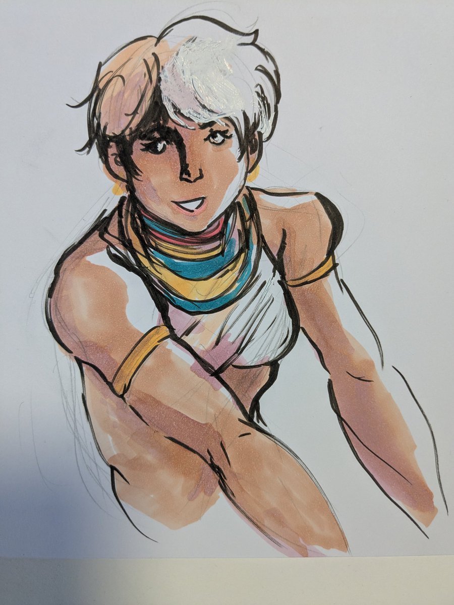 Noland_Cartoons's tweet photo. More marker use. I still think I preferred watercolor or gouache but they are fun to mess around with. I'm pretty happy with the figure drawings https://t.co/ciWJBgoPwN