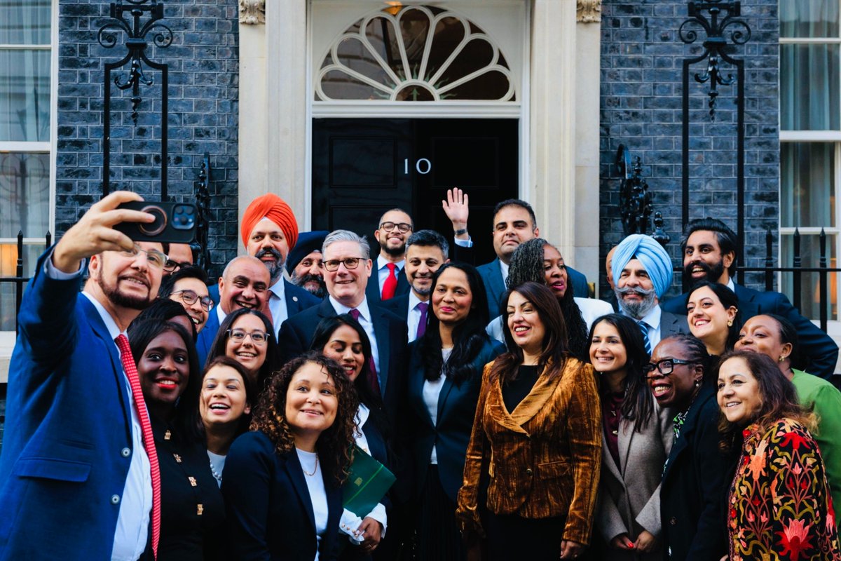 TanDhesi's tweet image. Grateful to the #PrimeMinister for his time to meet our group of Black and Asian ethnic minority Labour MPs in Downing Street to discuss issues important to our constituents, along with ways to tackle racism and strengthen #community cohesion in the country.