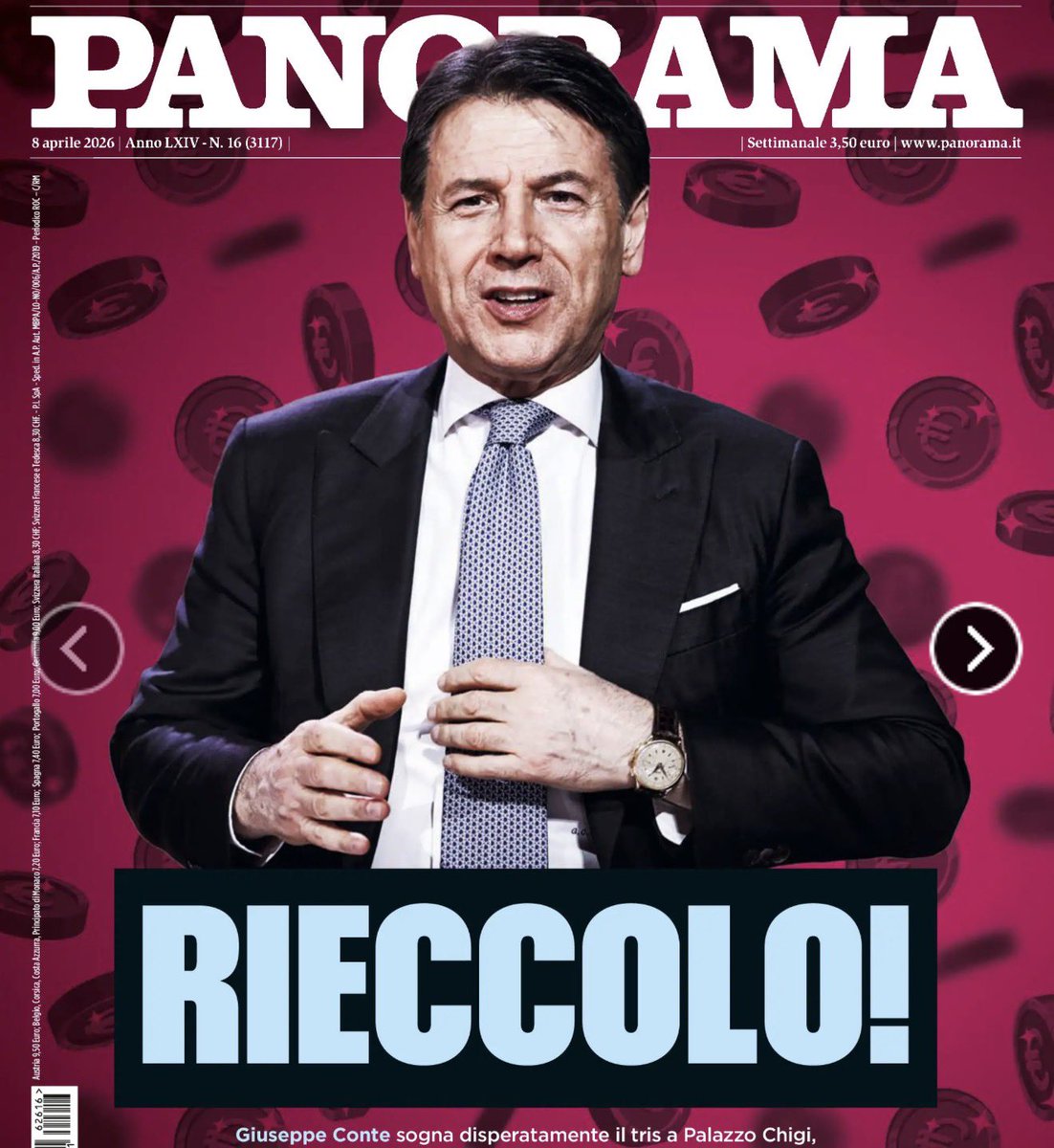 Livello di paura e rosicamento per #Conte a livelli elevatissimi