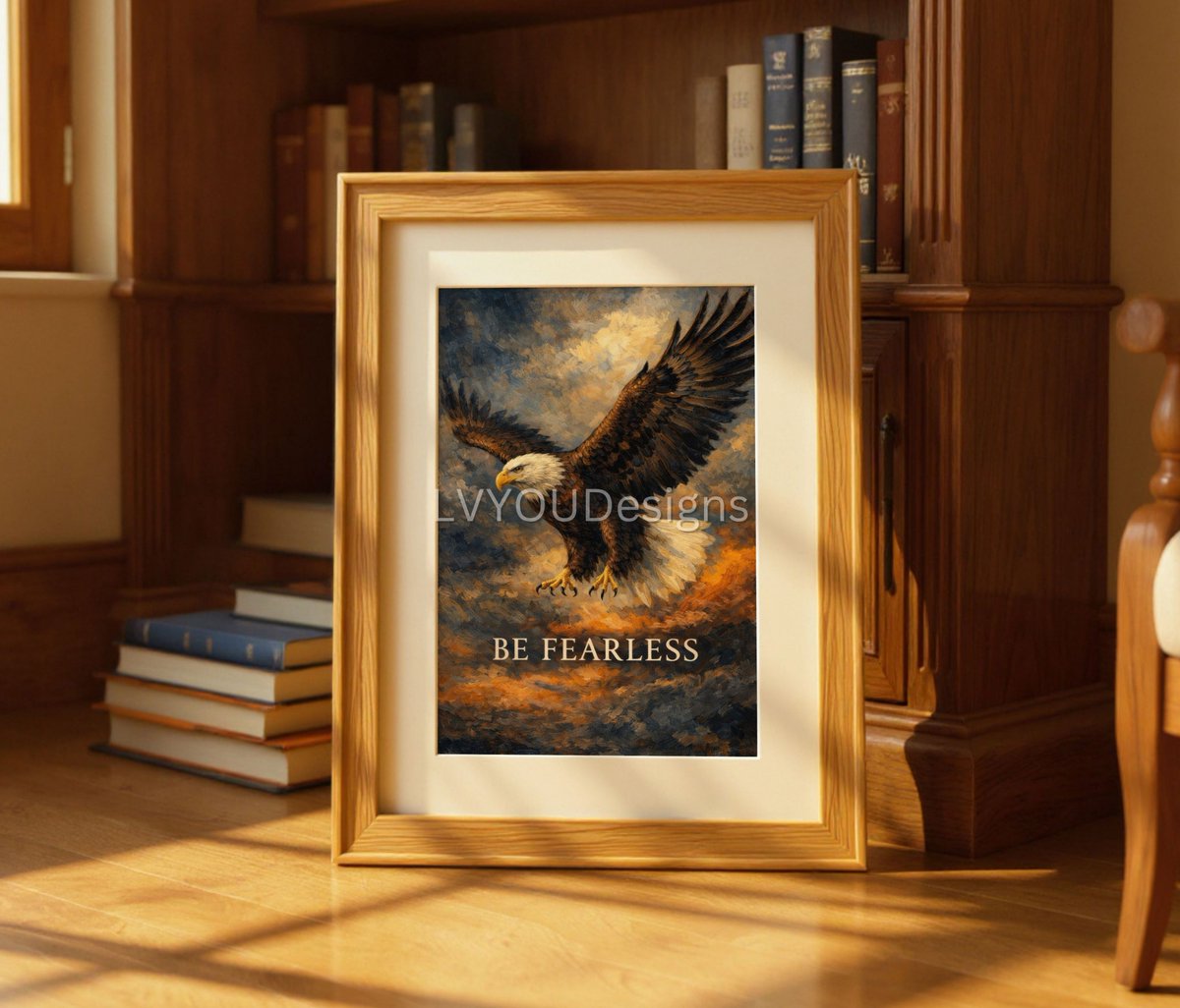 patty_hap's tweet image. Bald eagle wall art with “Be Fearless” quote. A bold motivational poster in dark, moody style—perfect for powerful, modern interiors.

35% OFF – Limited time ⏳
Shop Now 👉 etsy.me/41q4tRP
🔒 Not available as NFT
#MotivationalArt #EagleWallArt #BeFearless