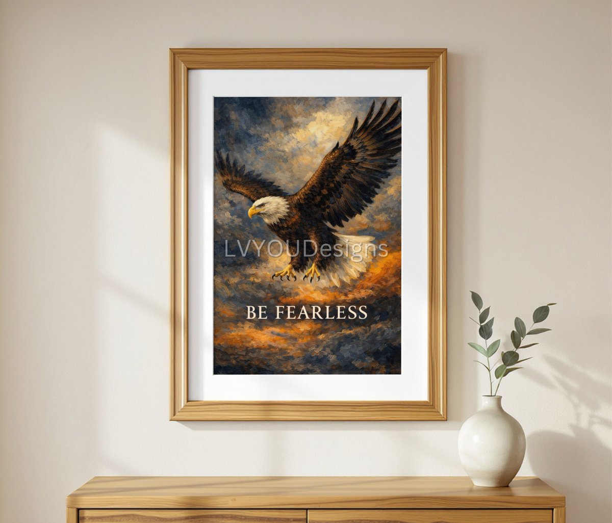 patty_hap's tweet image. Bald eagle wall art with “Be Fearless” quote. A bold motivational poster in dark, moody style—perfect for powerful, modern interiors.

35% OFF – Limited time ⏳
Shop Now 👉 etsy.me/41q4tRP
🔒 Not available as NFT
#MotivationalArt #EagleWallArt #BeFearless