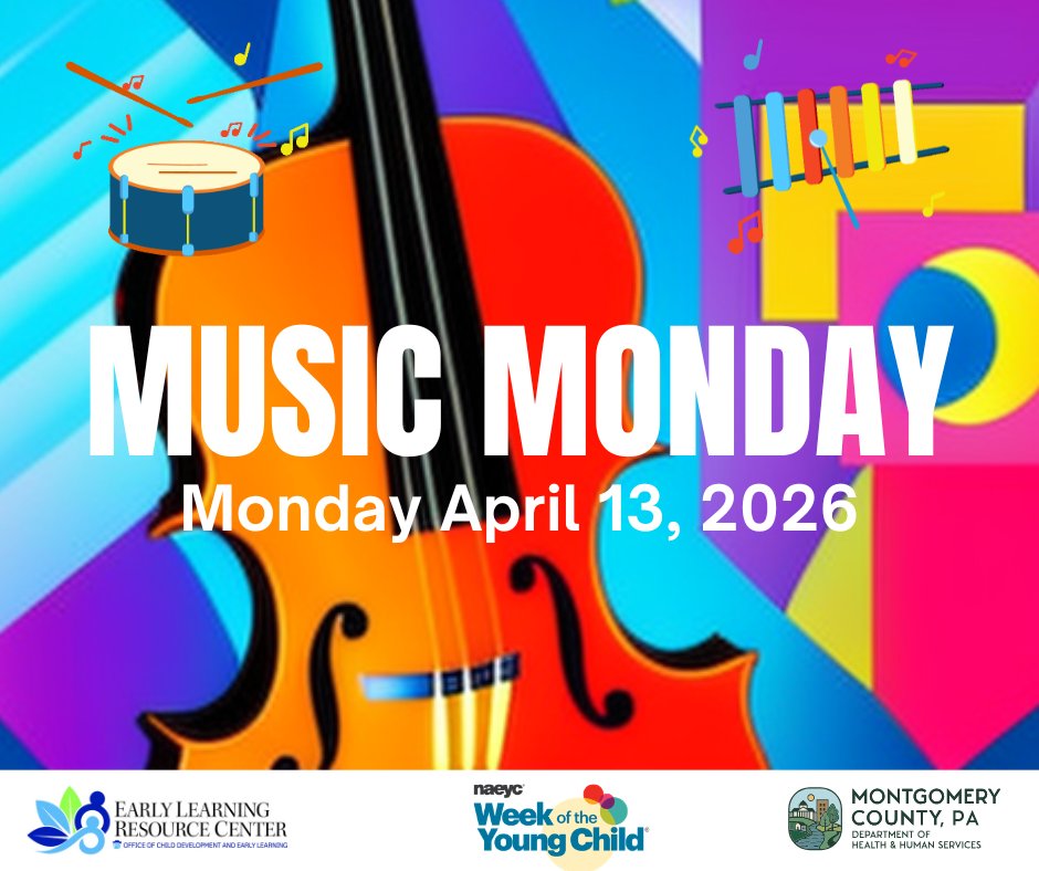HHSMontcoPA's tweet image. It's #WeekOfTheYoungChild!🎉 
Monday's theme is #MusicMonday!🎶🎸 #Music supports development by strengthening language, motor, &amp;amp; social skills, while encouraging creativity, memory, &amp;amp; emotional expression. Check out our Activity Book: montgomerycountypa.gov/DocumentCenter…

#Development @NAEYC