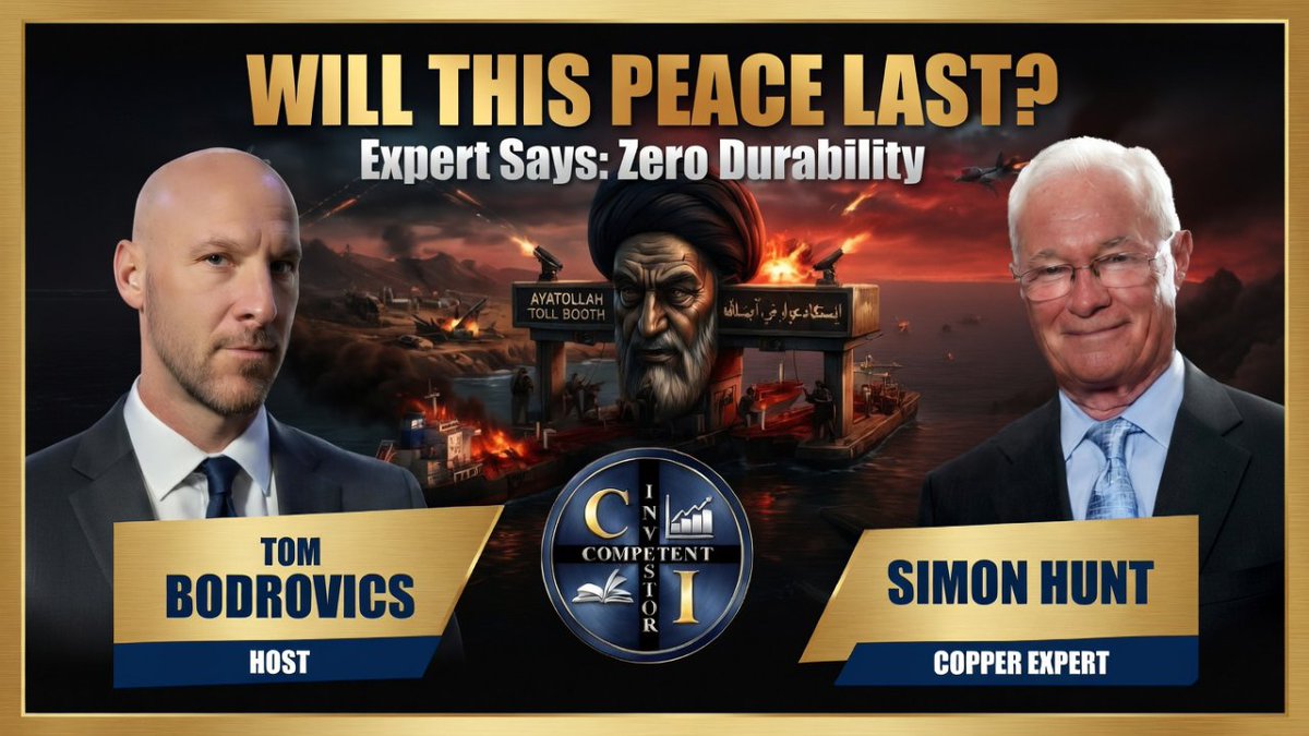 competentmanpod's tweet image. Simon Hunt: This Peace Plan isn't Acceptable to Trump and isn't Durable
x.com/competentmanpo…
#GlobalEconomy #CopperIndustry #ComedyInvestor #PeacePlan #CrudeOil #Inflation #Yields #LeveragedFinancialSystem #ResourceNationalism #BRICS #CopperReserves #TaiwanNegotiations