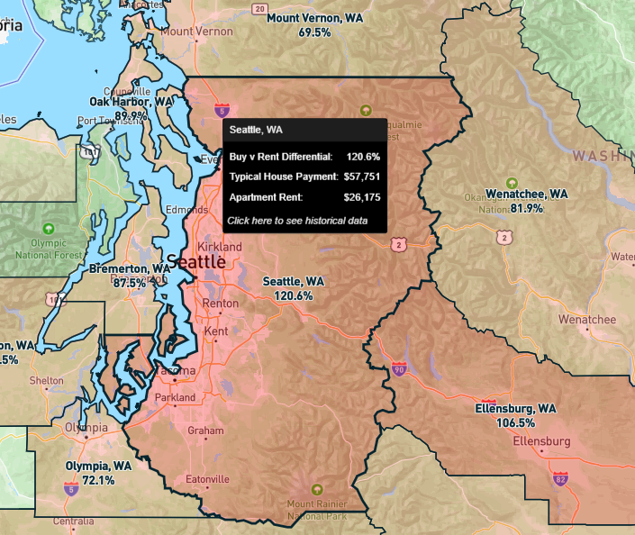 Washington Rent. Map 5) These figures are astounding. The typical house payment in seattle ...